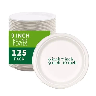 Biodegradable Plates 9 Inch