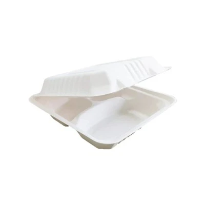 8inch Three Compartment Clamshell