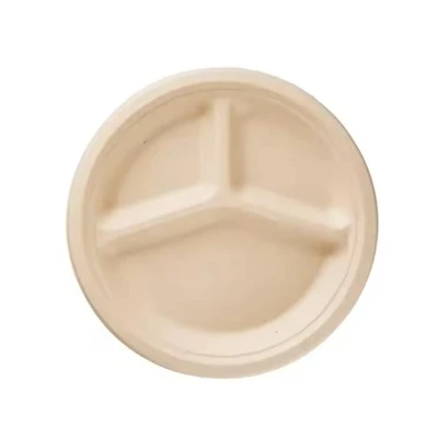10 Inch 3 Compartment Round Plate