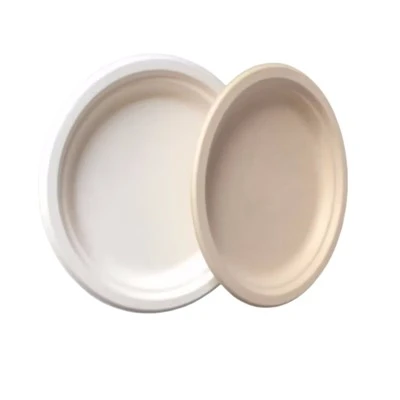 Wholesale 7/9 Inch Biodegradable Bagasse Sugarcane Plates